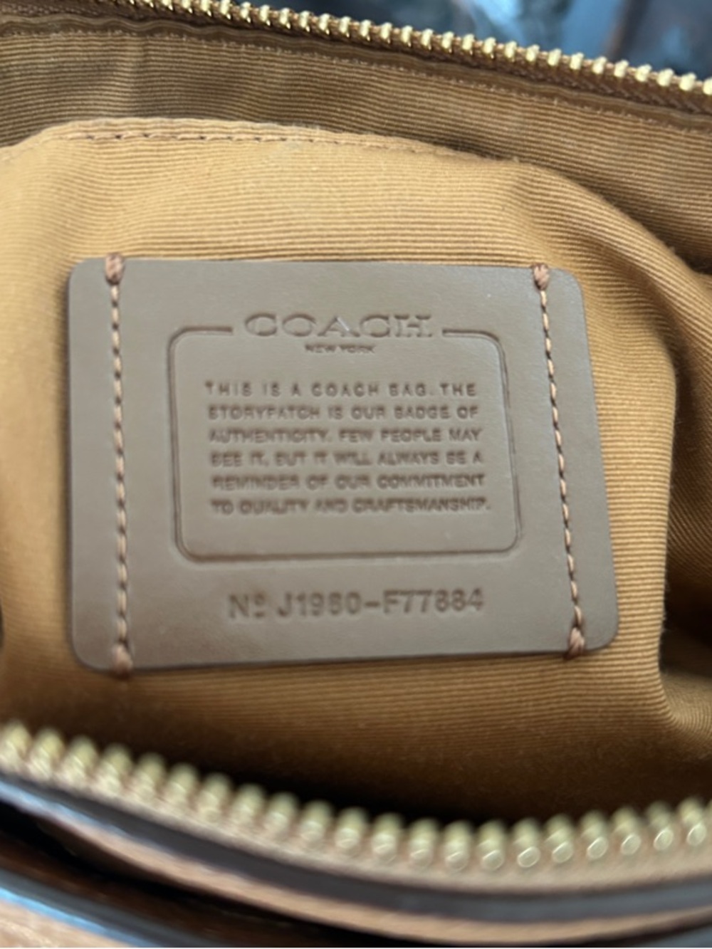 COACH Mia Pebbled Leather Satchel with Gold Hardware and Detachable Strap - Picture 14 of 16